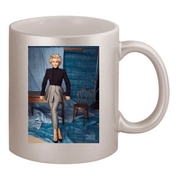 Jane Fonda 11oz Metallic Silver Mug