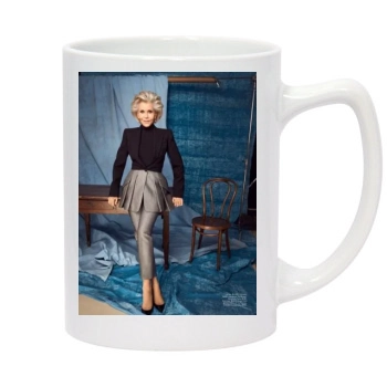 Jane Fonda 14oz White Statesman Mug