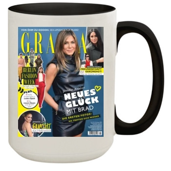 Jennifer Aniston 15oz Colored Inner & Handle Mug