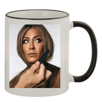 Jennifer Aniston 11oz Colored Rim & Handle Mug