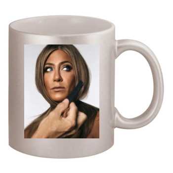 Jennifer Aniston 11oz Metallic Silver Mug