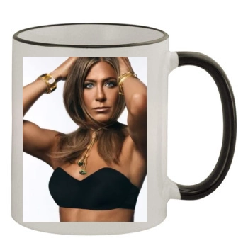 Jennifer Aniston 11oz Colored Rim & Handle Mug