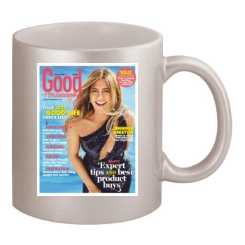 Jennifer Aniston 11oz Metallic Silver Mug