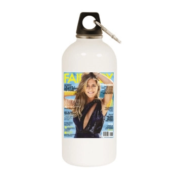 Jennifer Aniston White Water Bottle With Carabiner