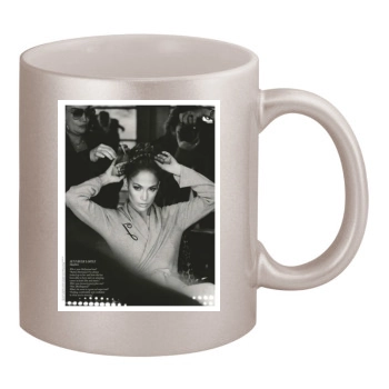 Jennifer Lopez 11oz Metallic Silver Mug