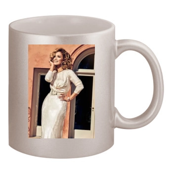 Jennifer Lopez 11oz Metallic Silver Mug