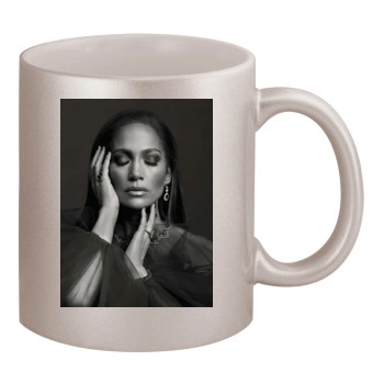 Jennifer Lopez 11oz Metallic Silver Mug