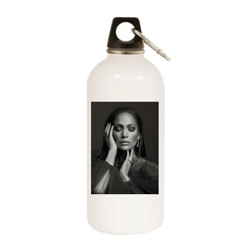 Jennifer Lopez White Water Bottle With Carabiner