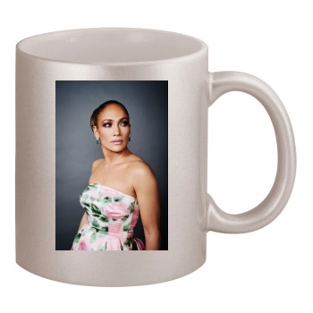 Jennifer Lopez 11oz Metallic Silver Mug