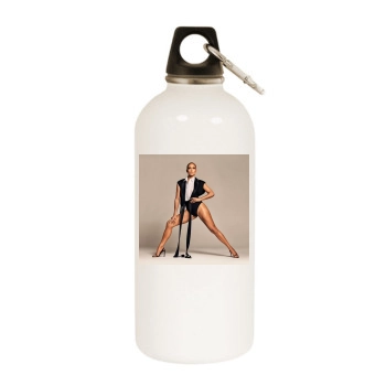 Jennifer Lopez White Water Bottle With Carabiner