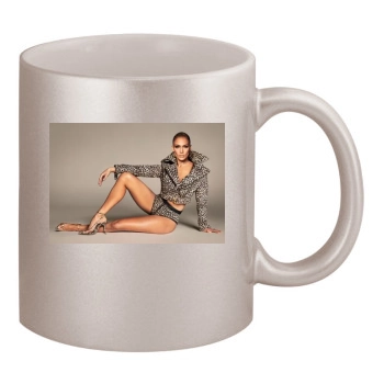 Jennifer Lopez 11oz Metallic Silver Mug