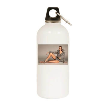 Jennifer Lopez White Water Bottle With Carabiner