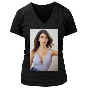 Jewel Staite Women's Deep V-Neck TShirt