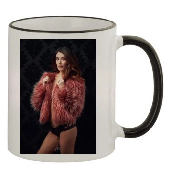 Jewel Staite 11oz Colored Rim & Handle Mug