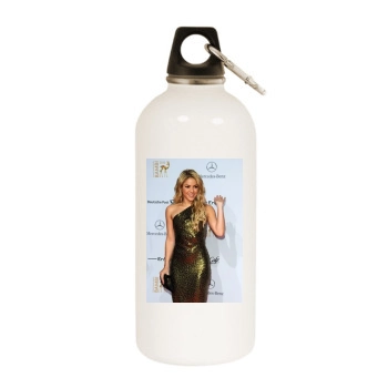 Shakira White Water Bottle With Carabiner