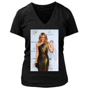 Shakira Women's Deep V-Neck TShirt