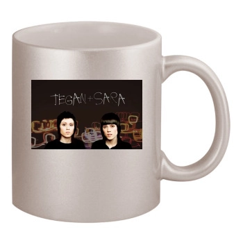 Tegan and Sara 11oz Metallic Silver Mug