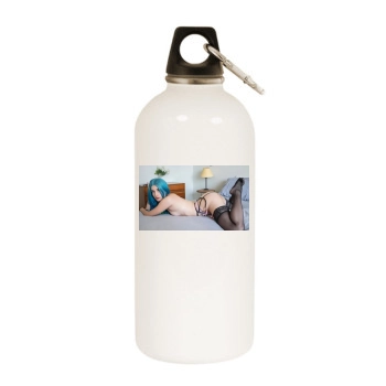 Fay Connie Zchmidt White Water Bottle With Carabiner