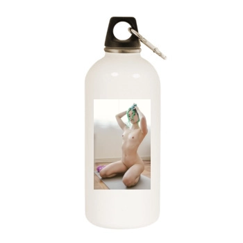 Fay Connie Zchmidt White Water Bottle With Carabiner