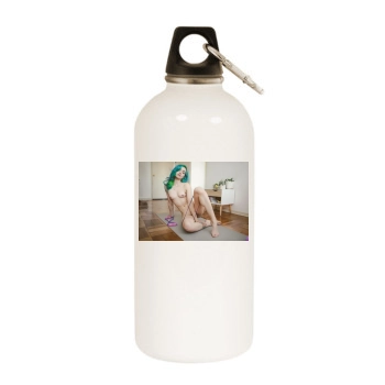 Fay Connie Zchmidt White Water Bottle With Carabiner