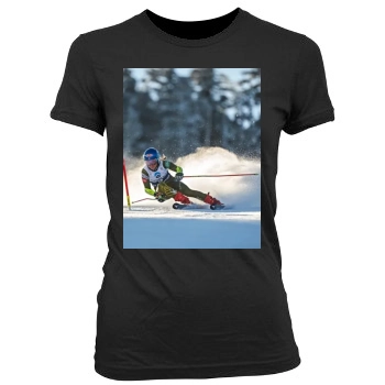 Mikaela Shiffrin Women's Junior Cut Crewneck T-Shirt