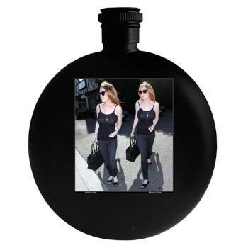 Charlize Theron Round Flask