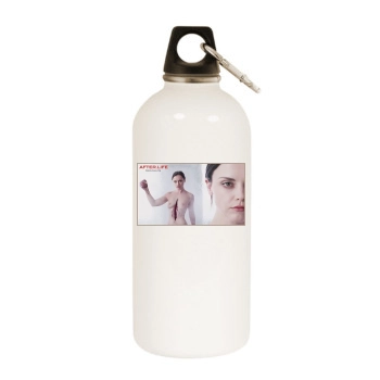 Christina Ricci White Water Bottle With Carabiner