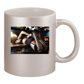 Eva Mendes 11oz Metallic Silver Mug