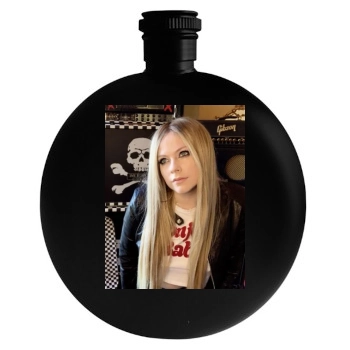 Avril Lavigne Round Flask