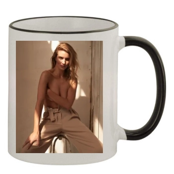 Rosie Huntington-Whiteley 11oz Colored Rim & Handle Mug