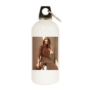 Rosie Huntington-Whiteley White Water Bottle With Carabiner