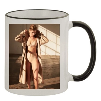 Rosie Huntington-Whiteley 11oz Colored Rim & Handle Mug