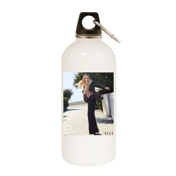 Sophie Turner White Water Bottle With Carabiner