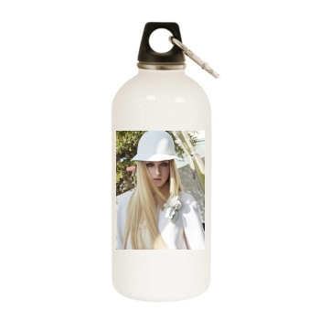 Sophie Turner White Water Bottle With Carabiner