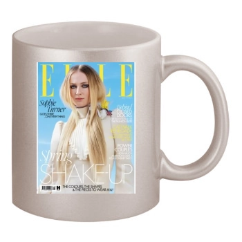 Sophie Turner 11oz Metallic Silver Mug