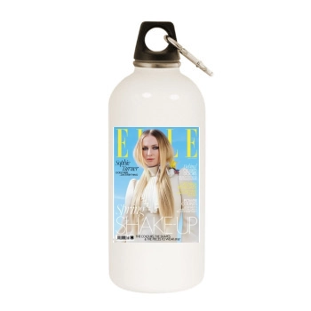 Sophie Turner White Water Bottle With Carabiner