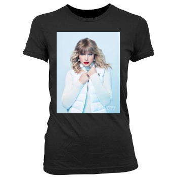 Taylor Swift Women's Junior Cut Crewneck T-Shirt