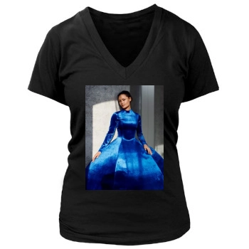 Thandie Newton Women's Deep V-Neck TShirt