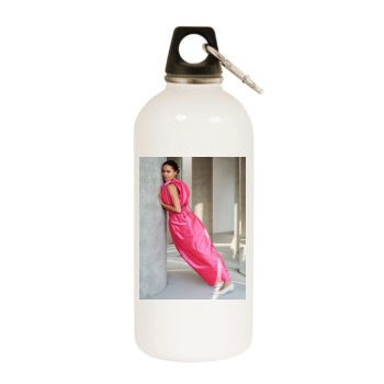 Thandie Newton White Water Bottle With Carabiner