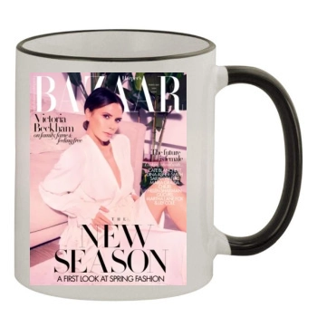 Victoria Beckham 11oz Colored Rim & Handle Mug