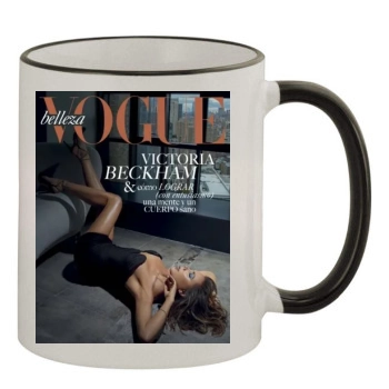 Victoria Beckham 11oz Colored Rim & Handle Mug