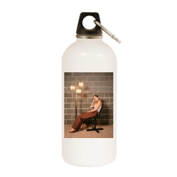 Zoe Kravitz White Water Bottle With Carabiner