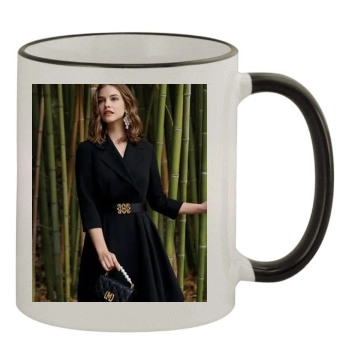 Barbara Palvin 11oz Colored Rim & Handle Mug