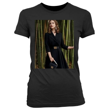 Barbara Palvin Women's Junior Cut Crewneck T-Shirt