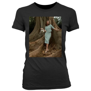 Barbara Palvin Women's Junior Cut Crewneck T-Shirt