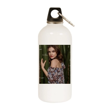 Barbara Palvin White Water Bottle With Carabiner