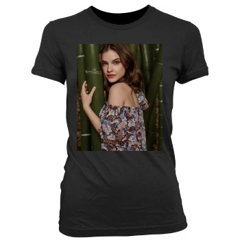 Barbara Palvin Women's Junior Cut Crewneck T-Shirt