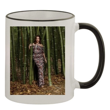 Barbara Palvin 11oz Colored Rim & Handle Mug