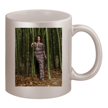 Barbara Palvin 11oz Metallic Silver Mug