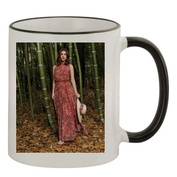 Barbara Palvin 11oz Colored Rim & Handle Mug